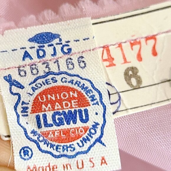 NWT 70s Bernadette Design Old Rose Mauve Pink Faux Wrap Long Prairie Gown Formal - Picture 10 of 11